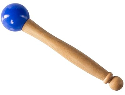 Fame F-SBM-I Klangschalenschlägel Indigo, Hochwertiger Mallet, Runder Kopf aus Kunststoff, Ergonomische Gewichtung, Stabiler Holzgriff, Raumfüllender Sound