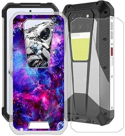 HGJTFANY pour Unihertz 8849 Tank 3 Pro Coque + Verre Trempé Protège écran (6.79), Ultra Fin Silicone Case Antichoc Transparent Housse Etui pour Unihertz 8849 Tank 3 Pro - Magnifique