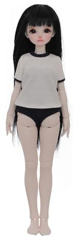 Oueneifs Mirai 1/5 BJD-Puppe, langes schwarzes Haar, Schwimmer Mädchen, Gesichtszüge des jugendlichen Sinnes, Harzspielzeug für 15+ Jahre alt