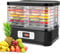 Dörrautomat Nictemaw Edelstahl, Dörrapparat Dehydrator Dörrgerät mit 8 Einlegefächer, Temperaturregelung 35-70℃, für Fleisch, Früchte, Gemüse und Nüsse, 400W