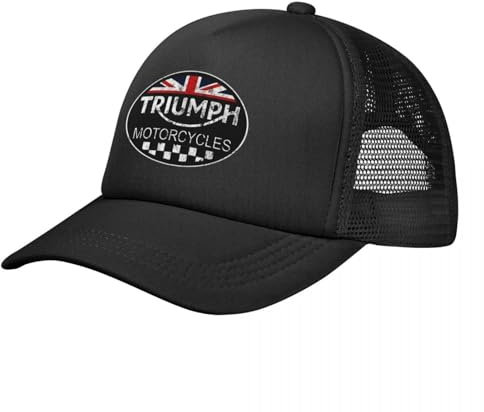 Baseballmütze Unisex Reine Baumwolle Sommer T-Triumphs Racing Mesh Baseballmützen Unisex Outdoor Sonnenhüte Motorrad Motorrad Motorrad Atmungsaktive Snapback Caps Neue Trucker Cap Outdoor Geschenk
