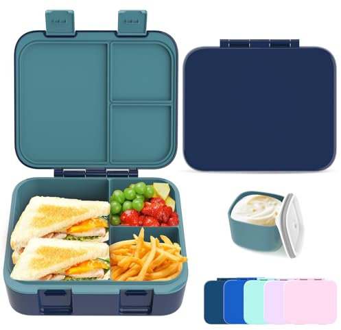 hombrima Lunch Boxes, Bento Lunchbox Food Storage Container with Multi-Compartments for Boys Girls Children Adult Work School Picnic Outdoor
