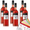 Rheinberg Dornfelder Rosé, halbtrocken, sortenreines Weinpaket + VINOX Winecards (6x0,75l)
