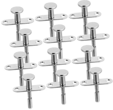 BUGUUYO 12pcs Bed Spring Latches Furniture Bolt Locks Spring Bolt Latches Crib Accessories Easy Install