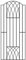 Abbey 1800mm High Bow Top Metal Garden Side Gates Wrought Iron Style Pedestian Gate (880mm Gap x 1800mm High VETB)