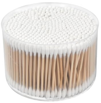 500 Pezzi Bastoncini Cotonati, Bastoncini di Ovatta, Cotton Fioc di Bambù, Cotton Fioc per Tamponi di Cotone, Bastoncini di Cotone di Bambù per la Cura delle Orecchie e Il Trucco