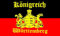 2 x Aufkleber Königreich Württemberg 12 x 8 cm Sticker (Doppelpack!) Carsticker Autoaufkleber Flagge Fahne