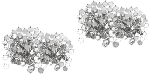 Lurrose 2 Sätze Gebohrte Nieten Haken Goldene Ohrstecker Für Damen Stil-snap Hotfix Spitze Strass-Nieten Goldene Nieten Druckknopf-kit Nieten Für Kleidung Druckknöpfe Eisen 100 Stück * 2