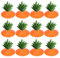 JNJOOD Lot de 12 carottes de Pâques de jardin, carotte, panneau en plastique rustique pour extérieur, pour ornements de pelouse, patio, maison