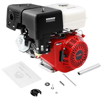 4-Takt Benzinmotor 15 PS 9,7 kW Kartmotor Leichtstartmotor Standmotor, 420cc, luftgekühlt für Wasserpumpen, Rüttler Generatoren usw
