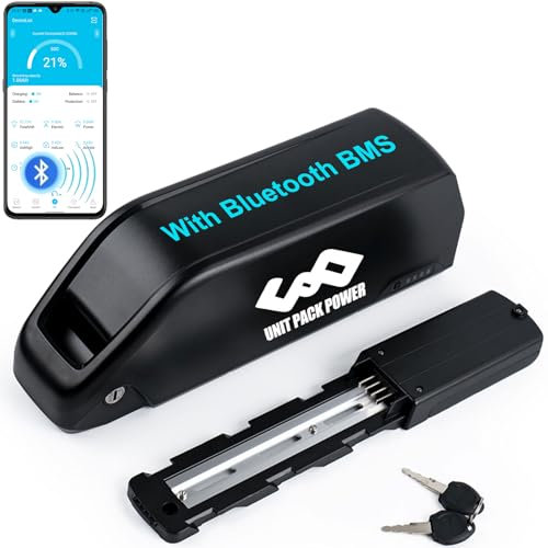 48V 52V Ebike Battery with 30A/40A Smart BMS with WiFi Module Bluetooth Electric Bicycle Batteries for 100W-1500W Motor (48V 14.4Ah (100W-1000W))