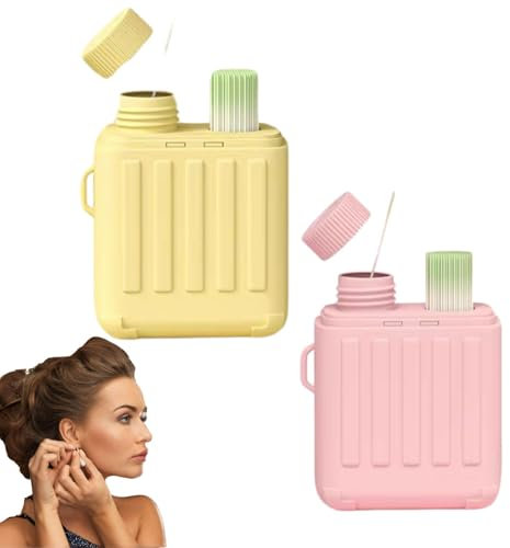 Ear Piercing Cleaning Kit, Ear Piercing Hole Cleaner Floss Kit, with 240pcs & 10ml Cleaning Solution (Mix)