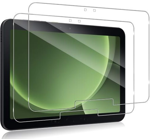 QULLOO Verre Trempé pour Samsung Galaxy Tab Active 5 Pro, Tab Active 4 Pro, Tab Active Pro 10.1 Zoll Tablet, Dureté 9H Film Protection Écran, HD Clair Film