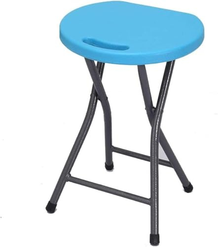 Hochfester Klapphocker Einzigartiges Ergonomisches Sitzdesign Barhocker Mit Einer Tragfähigkeit Von 200 Kg, Dark Blue, One Size