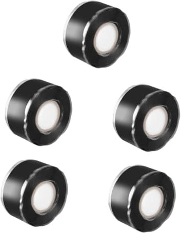 TOPBATHY 5 Stück Dichtungsband Selbstklebend für Rohre Hochtemperatur Hochdruck Wasserdichtes Reparaturband für Abfluss Heizungsrohrverbindungen Vielseitig Einsetzbar Selbsthaftend