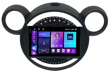 9 Pollice Car radio Android 15 2 DIN Car Stereo per BMW MINI 2007-2014 con Telecamera Posteriore/Wireless Carplay/BT/FM Radio/GPS/Mirror Link/Lettore multimediale(2+32G)