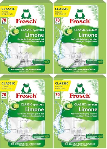 Frosch Classic Maschinengeschirrspültabs 70 Tabs (Packung mit 4)