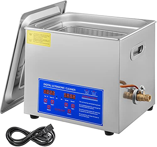 Chaneau Nettoyeur A Ultrasons 10L Pour Bijoux Appareil Nettoyage Ultrasons Professionnel Nettoyeur Digital Affichage Ultrasonique (10L)