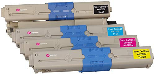 4er Set Premium Toner kompatibel für Oki C301 C301dn C321 C321dn MC332dn MC342dn MC342dnw MC342dw MC342w | Schwarz 2.200 Seiten & Color je 1.500 Seiten