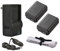 Digital Nc High Capacity Intelligent Batteries Compatible with Sony Cyber-Shot DSC-RX10 IV (2 Units) + AC/DC Travel Charger (Includes UK Plug)