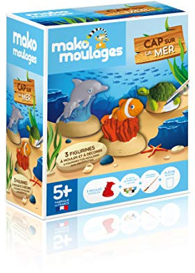 mako moulages - kit créatif - 3 moules Animaux de la mer