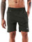 YAWHO Herren Sporthose Kurz Hose Laufshorts Trainingsshorts Schnelltrocknend mit Reißverschlusstasche/Jogging Hose für Workout,Laufsport,Fitness (Green, L)