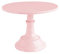 ausuky - Alzata per torte rotonda, un ripiano, per dolci e frutta, per servire ed esporre, per tavoli e mensole, per feste e compleanni (rosa)