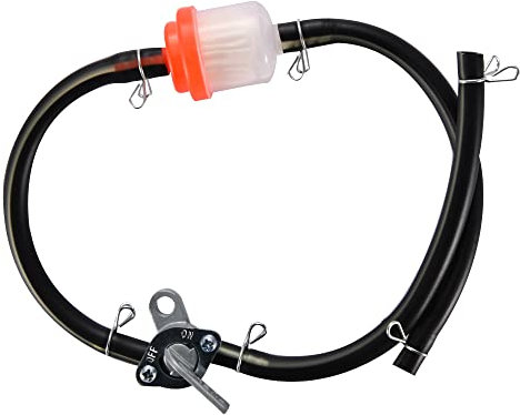 WOOSTAR Fuel Filter Hose Line Switch Replacement for 50cc 110cc 125cc 150cc 250cc Chinese ATV 4 Wheeler Scooter Red