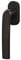 Roto TS10695 Original Samba Handle with Logo, pin Length 37 mm Window Door, Grey/Brown, 14.5x2.8x5.6