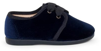 Pisamonas Zapato Terciopelo Cordón Faya Talla 22 Color Azul Marino
