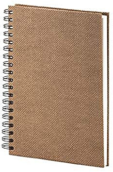 Rössler Papier 1874452608 - S.O.H.O. Wire-O Notizbuch mit Gummizug, DIN A5, 21,8 x 15,5 x 2 cm, 80 Blatt, Hazelnut, 1 Stück