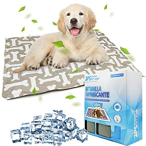Kühlmatte für Hunde und Katzen, Kühldecke, selbstkühlend, ideal für Hunde und Katzen im Sommer, 3 Größen, zufällige Farbe (M: 60 x 45 cm), BPS-5742