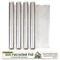 Eco Green Living Aluminium Tin Foil 10m x 30cm, Extra Thick, Strong Kitchen Foil Roll for Cooking, Grilling and Food Wrapping, Non Stick Foil with Cutting Edge, 4 Rolls