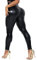TZLDN Damen Leder Leggings Wetlook High Waist Lederhose Skinny Lederoptik Leggins Hose Strumpfhosen Treggings A02 Schwarz(glänzend) M