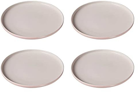 Ritzenhoff & Breker Speiseteller Jasper, Rosé, 4er Set, ø 26 cm, Steinzeug, Teller mit Soft-Touch-Haptik & farbiger Matt-Glasur