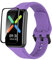 GIOPUEY Armband für Oppo Watch Free, [2 in 1] TPU Silikon Armband + Stück Schutzfolie [Verschleißfest] [Atmungsaktiv] Ersatzarmband für Oppo Watch Free - Lila