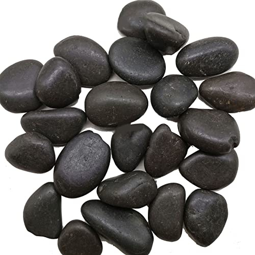 Luojuny Décoration de Galets, Noir M