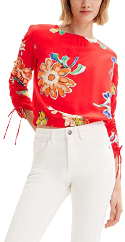 Desigual Damen Blus_landi 3000 Blouse, Rot, M EU