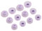 Juego de 6 pares de almohadillas de silicona de repuesto para Samsung Galaxy Buds 2 auriculares inalámbricos en la funda (lavanda)