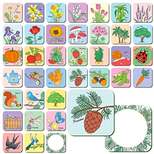 Hebayy Memory Matching Game, 72 PCS Grow A Garden Passende Karten für Kleinkinder 36 Designs Speicherkarten Lernspielzeug für Vorschule 4 5 6 Jahre alt