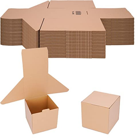 verpacking Faltschachteln 200 x 200 x 200 mm Braun (Außenmaß 210 x 210 x 205 mm) WP S Versandkarton DHL Karton Hermes DPD GLS Verpackung (500 Stück)