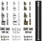DOUSELLA 60 Stück Reißverschluss Reparatur Set Reißverschluss Reparatur Set Reißverschluss Stopper Oberer Und Unterer Ersatz Zipper Schieber Kit Metall Ersatzzipper Zipper Endstücke für Jacken Taschen