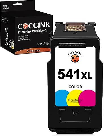 COCCINK CL-541 XL (1 Farbe) Wiederaufbereitete Druckerpatronen Ersatz für Canon 541XL für Pixma MG2100 MG2140 MG3650s MG3650 MG3600 MG4100 MG4250 MX475 MX535 TS5140 TS5150 TS5151 MG3250 MG3550 Drucker