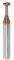 sourcing map T Fente Fin Fraisage Moulin Coupeur 6mm Coupe 2mm Profondeur 6mm Tige Solide Carbure Titane Revêtu 4 Flûtes pour Inox Acier Alliage