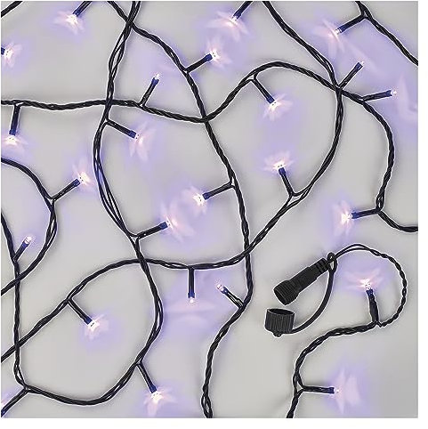 EMOS Connect System 10m Lichterkette Standard, Weihnachtslichterkette mit 100 LEDs, Erweiterungskomponent C (ohne Verbindungskabel und Adapter), IP44 für Innen und Außen, violett