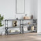 Coavain Table Console Sonoma Gris 180x29x76,5cm Bois D'ingénierie Bout de Canape Meuble Entree Rangement Buffet Cannage Salle a Manger Completeiureau Extensible Commode Entree Couloir