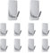 sitarcmin 10 Stück Edelstahlhaken SUS304, 45mm x 25mm Küchenhaken Handtuch Haken Edelstahl Gebürstet, Klebehaken Silber Wandhaken Selbstklebend, Badezimmer Haken ohne Bohren