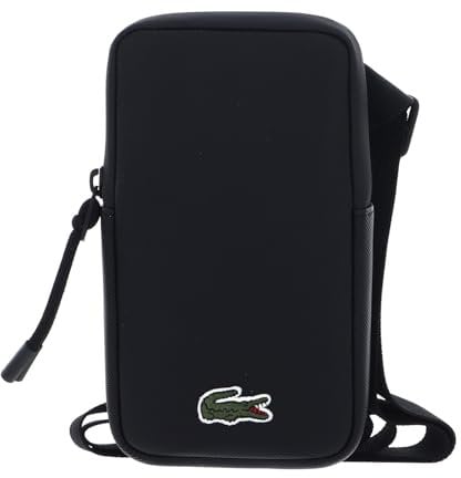 Lacoste Herren Men Crossover Bag Kartenhalter, Schwarz