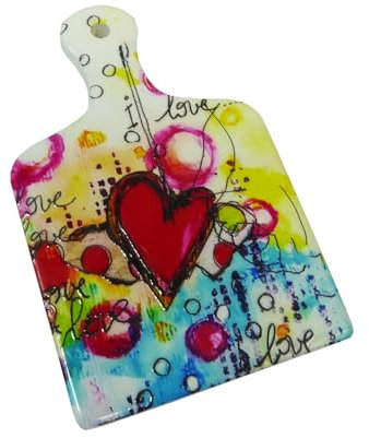 Tagliere Piccolo Cuori Calamita Pz 1 Resina Bomboniere Fai da Te Matrimonio