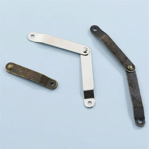 Trépied de positionnement de boîte en bois, couvercle pliable, charnière de Support, matériel amovible, 2 paquets(06)